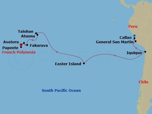 Itinerary map