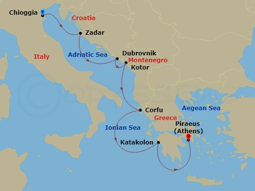 Itinerary map