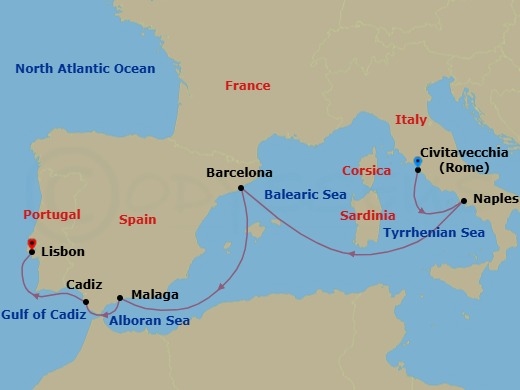 Itinerary map