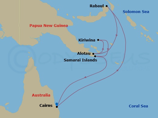 Itinerary map
