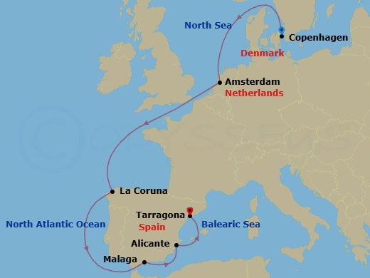 Itinerary map