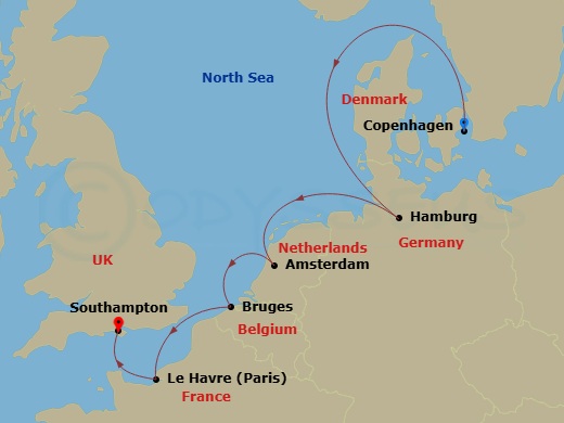 Itinerary map