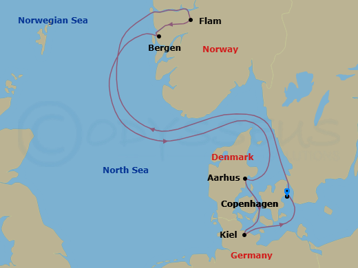 Itinerary map
