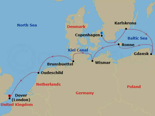 Itinerary map