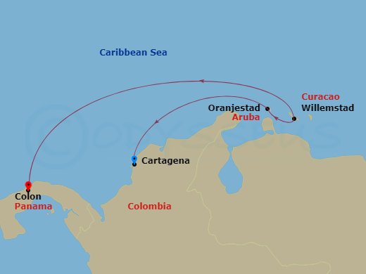 Itinerary map