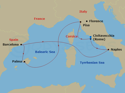Itinerary map