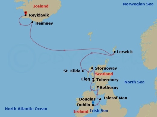 Itinerary map
