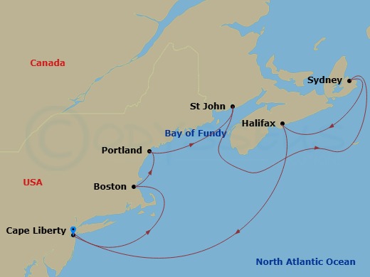 Itinerary map