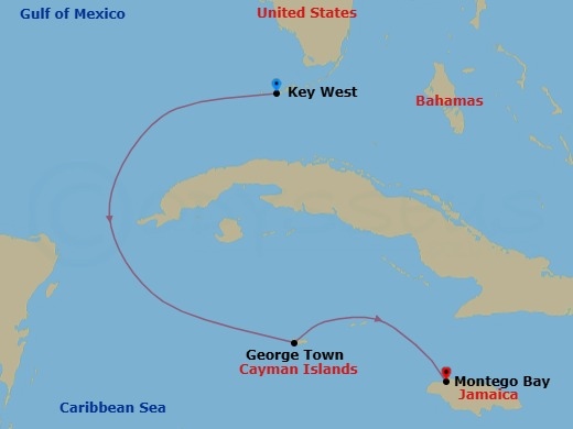 Itinerary map