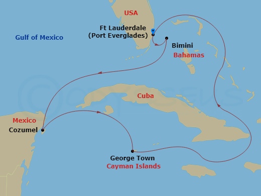 Itinerary map