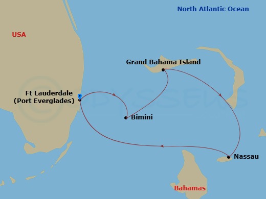 Itinerary map