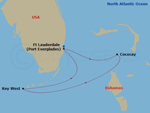 Itinerary map