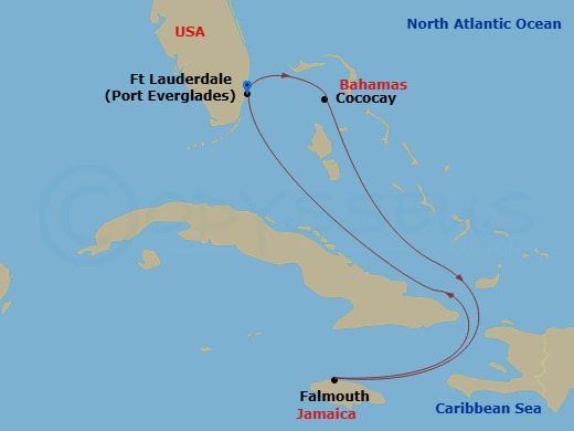 Itinerary map