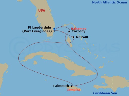 Itinerary map