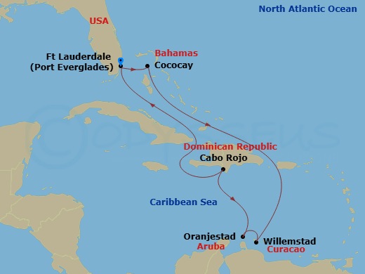 Itinerary map