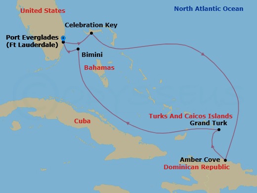 Itinerary map