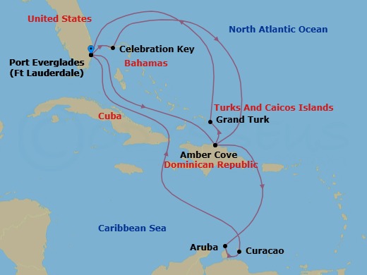 Itinerary map