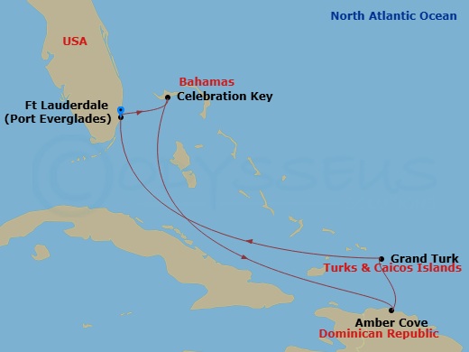 Itinerary map