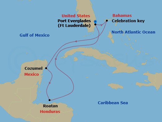 Itinerary map