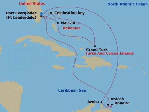 Itinerary map
