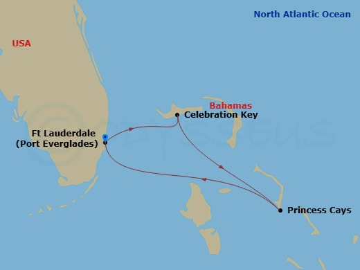 Itinerary map