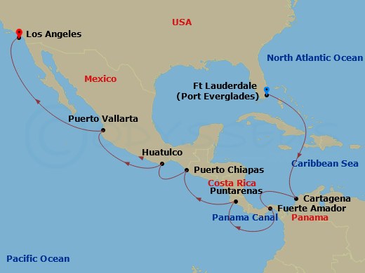 Itinerary map