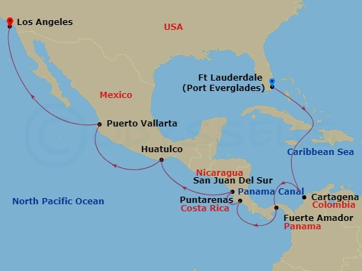 Itinerary map