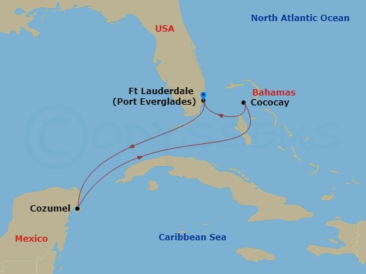 Itinerary map