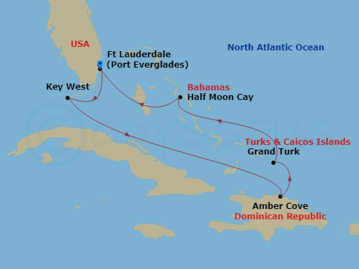 Itinerary map