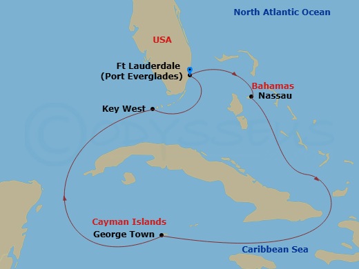 Itinerary map