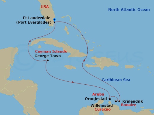 Itinerary map