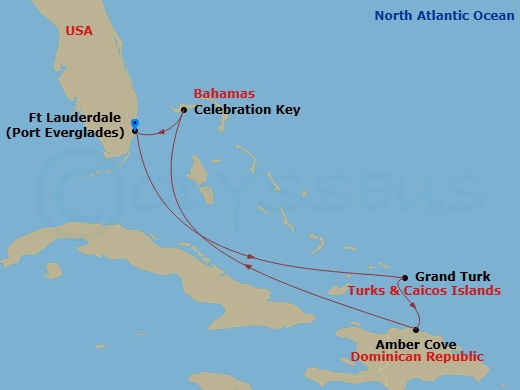 Itinerary map