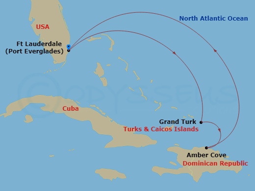 Itinerary map