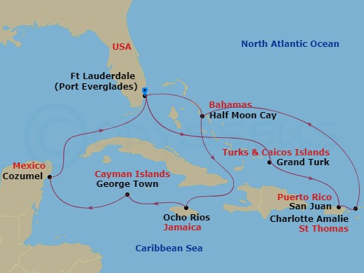 Itinerary map
