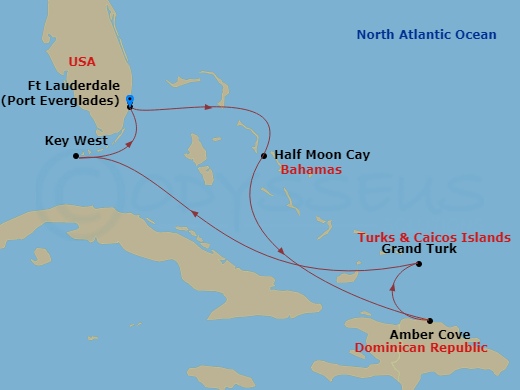 Itinerary map