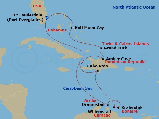 Itinerary map