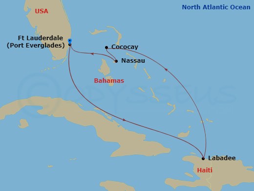 Itinerary map