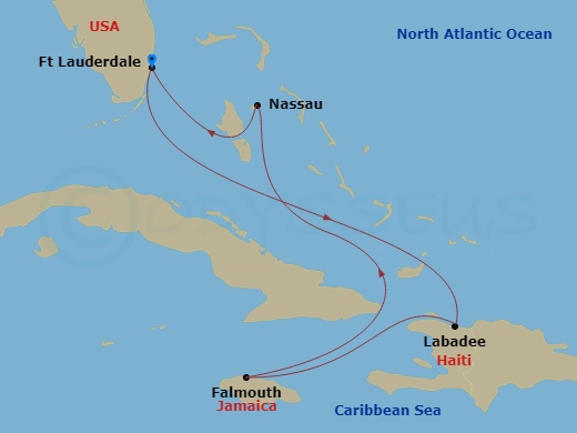Itinerary map