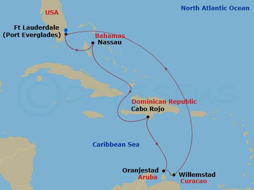 Itinerary map