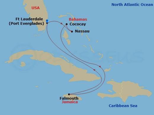 Itinerary map
