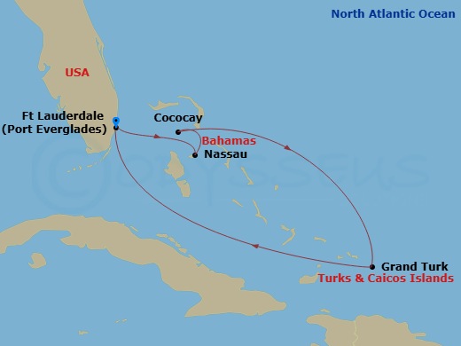 Itinerary map