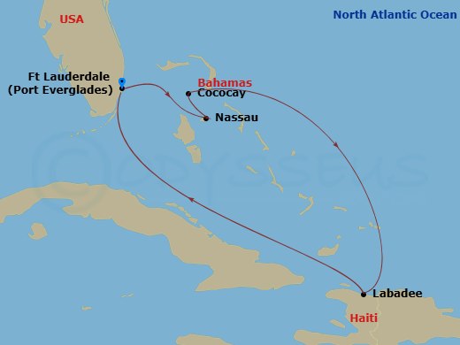 Itinerary map