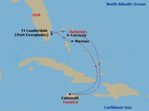 Itinerary map