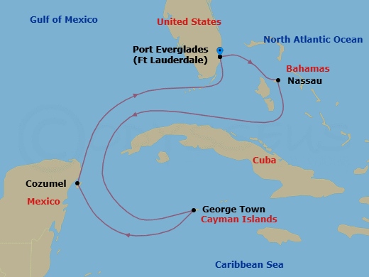 Itinerary map