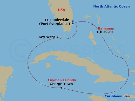 Itinerary map