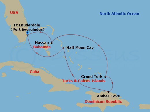 Itinerary map