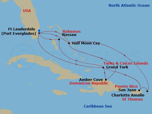 Itinerary map