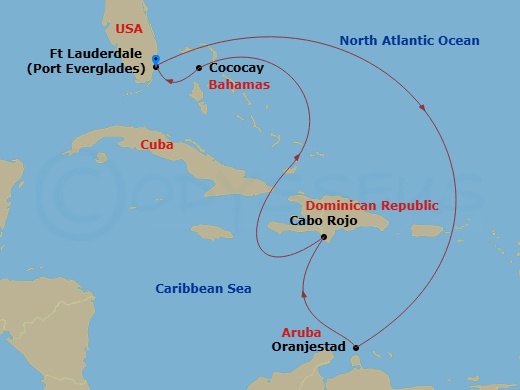 Itinerary map
