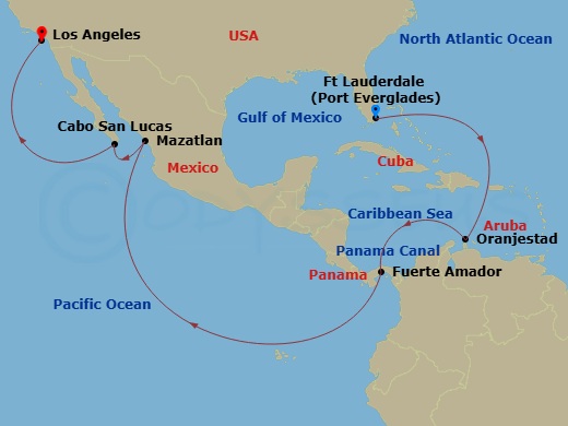 Itinerary map