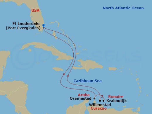 Itinerary map